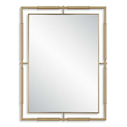 It's All Connected - Rectangle Brass Mirror