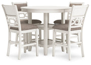 Erinberg - Dining Room Counter Table Set (Set of 5) - Antique White
