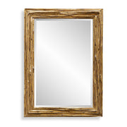 Overlap - Teak Wood Mirror - Light Brown