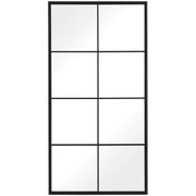 Rousseau - Iron Window Mirror - Black