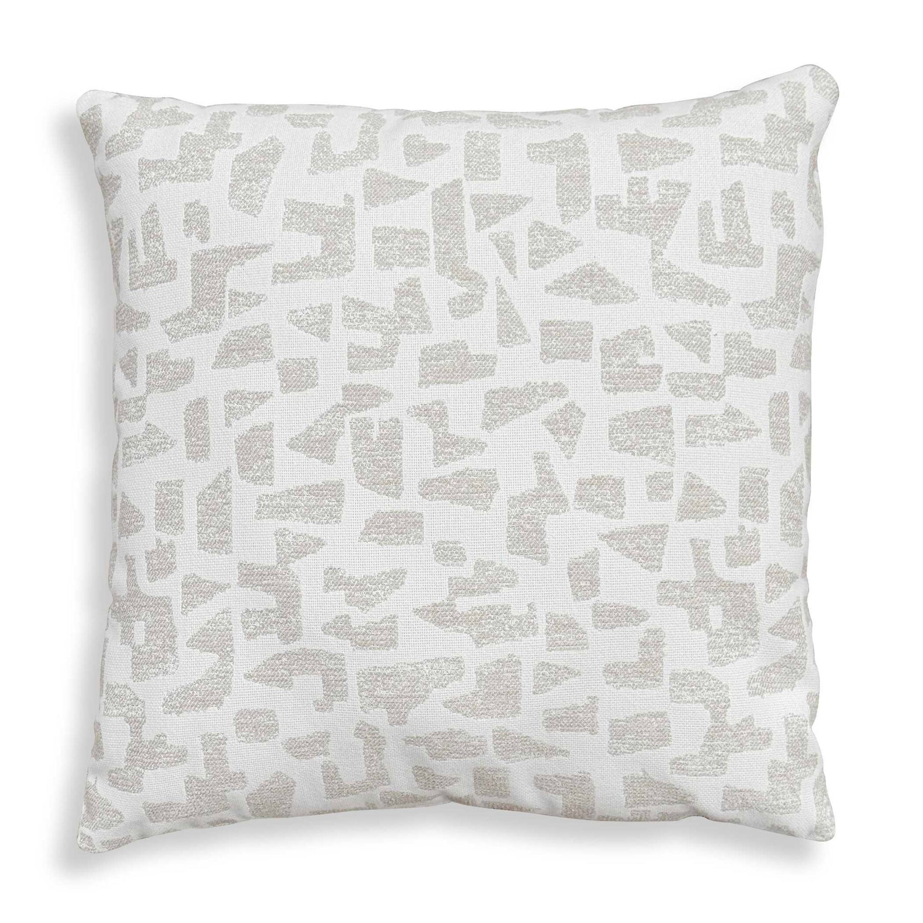 Scatter - Abstract Outdoor Pillow - Gray / White
