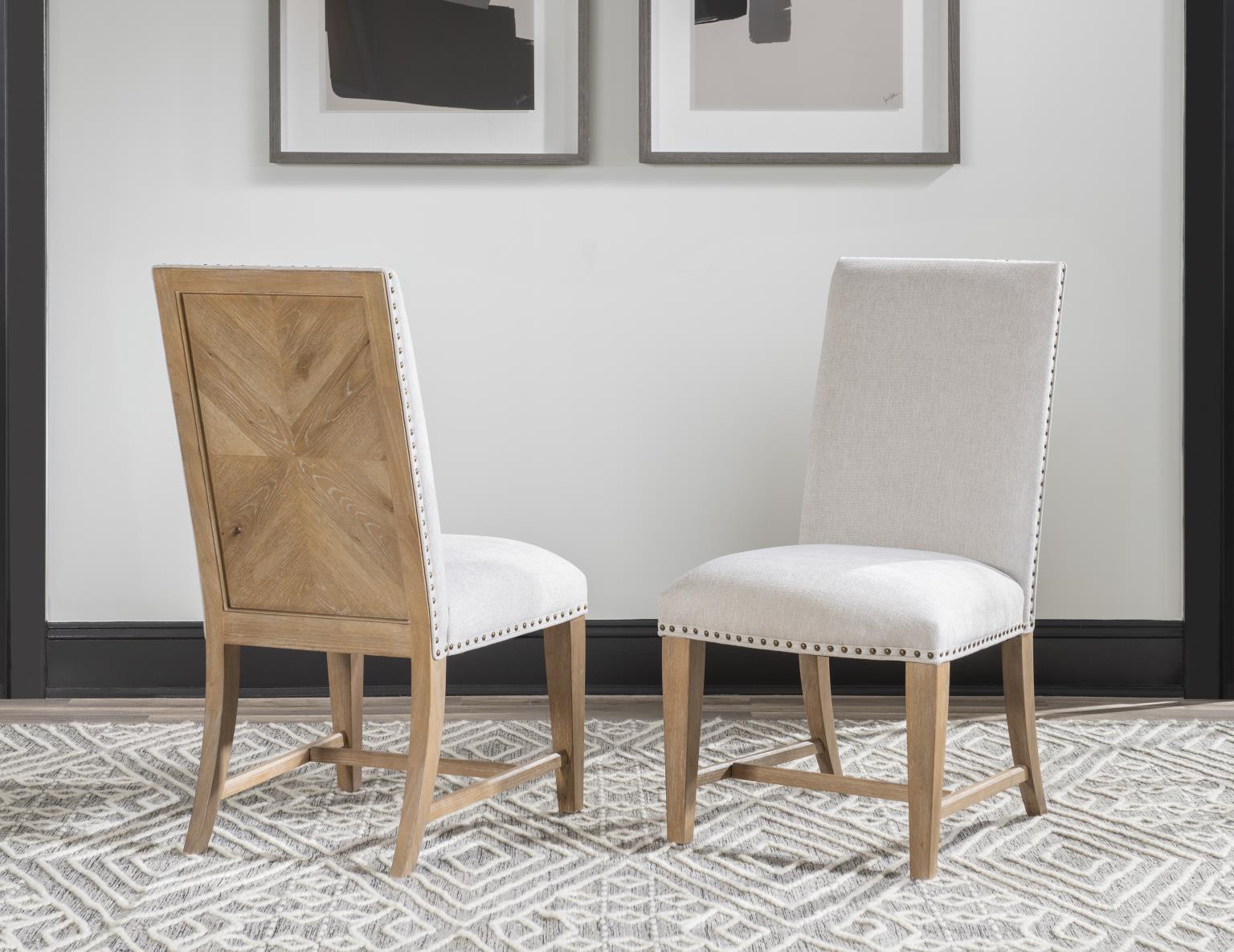 Torrance - Upholstered Side Chair (Set of 2) - Aged Driftwood