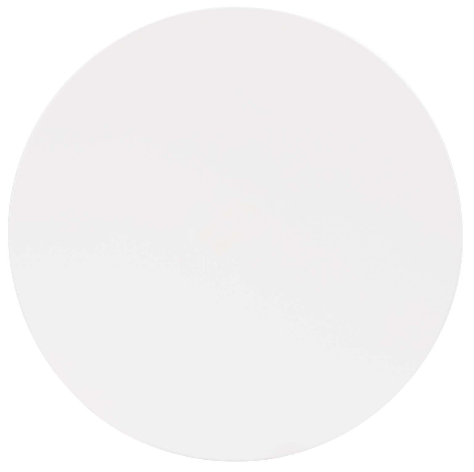 Melrose - Complete Round Dining Table - Cloud White And Desert Oak