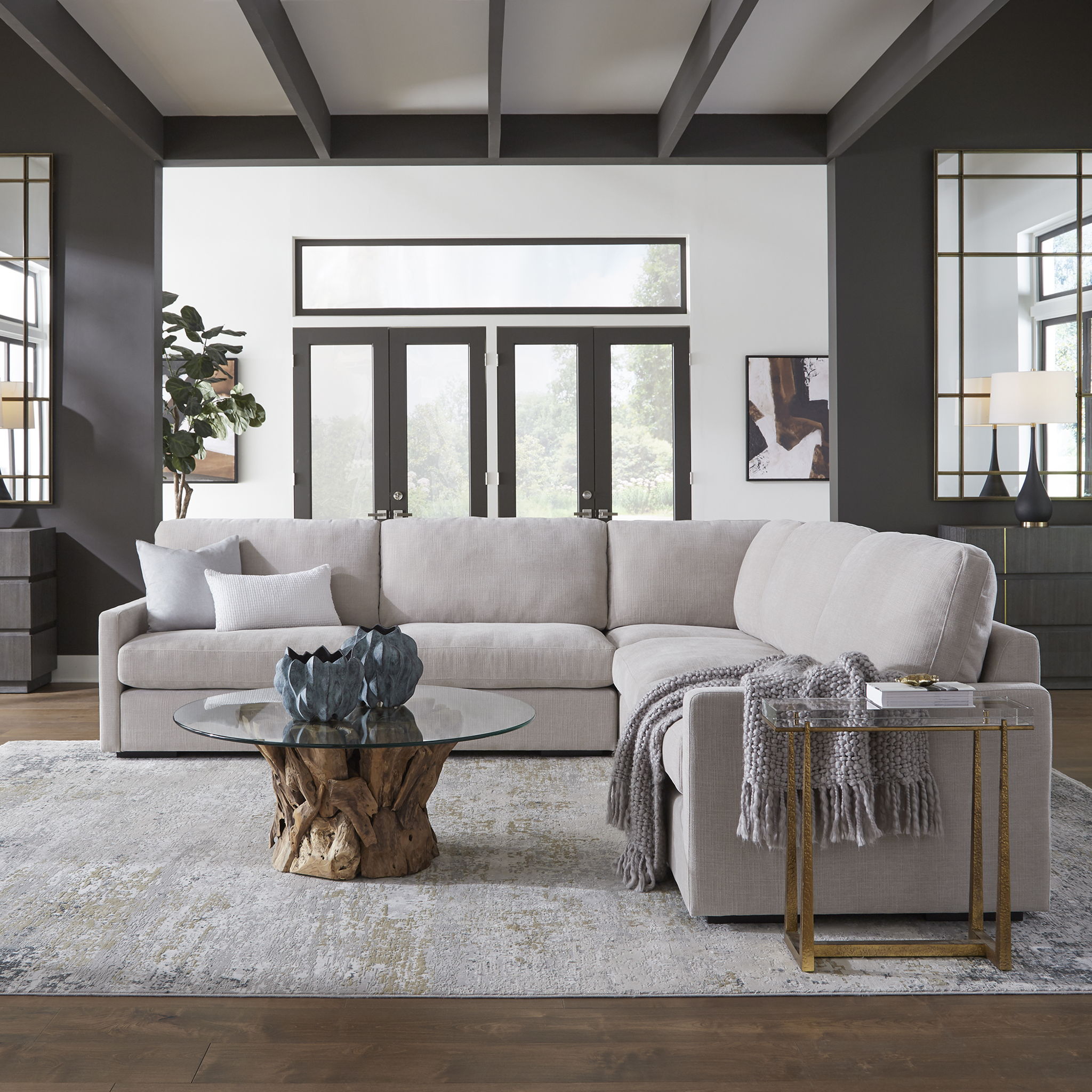 Refuge - Sand Right Arm Facing Sofa