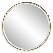 Wesley - Round Mirror - Gold