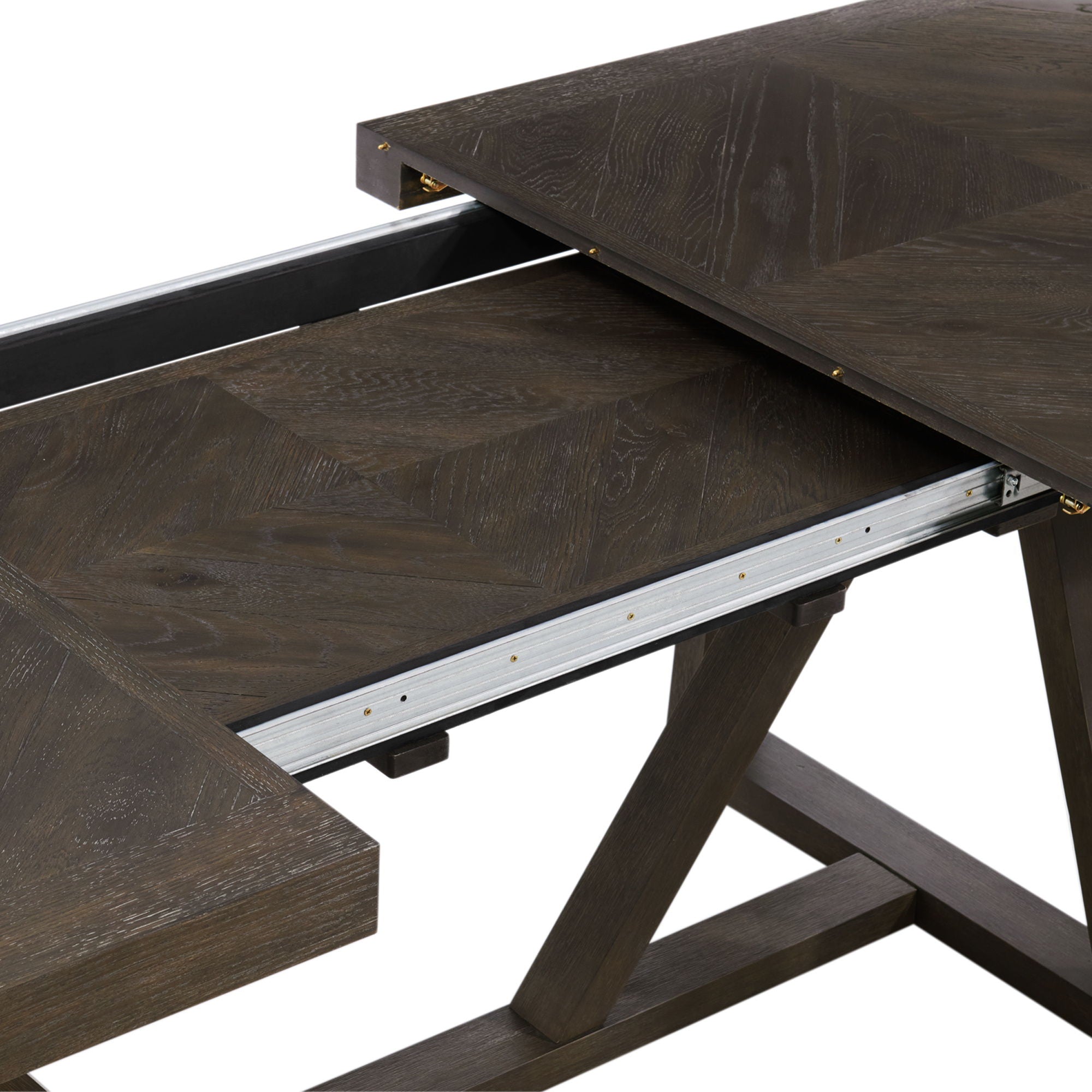 Hearst - Trestle Table - Reclaimed Chevron
