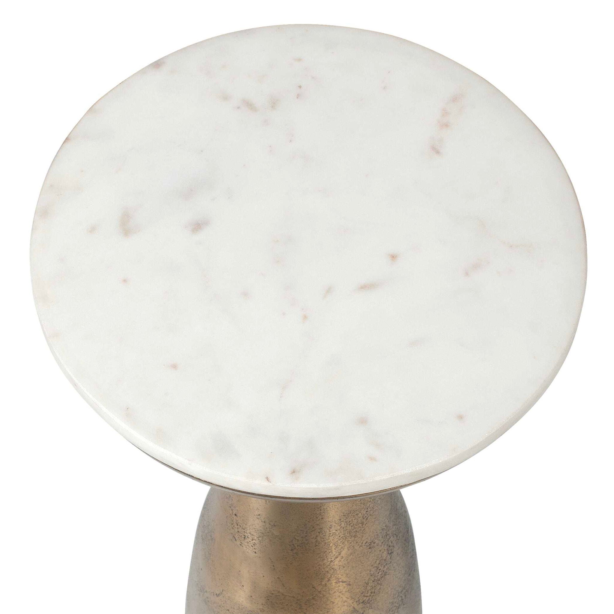 Torin - Drink Table - Gold / White