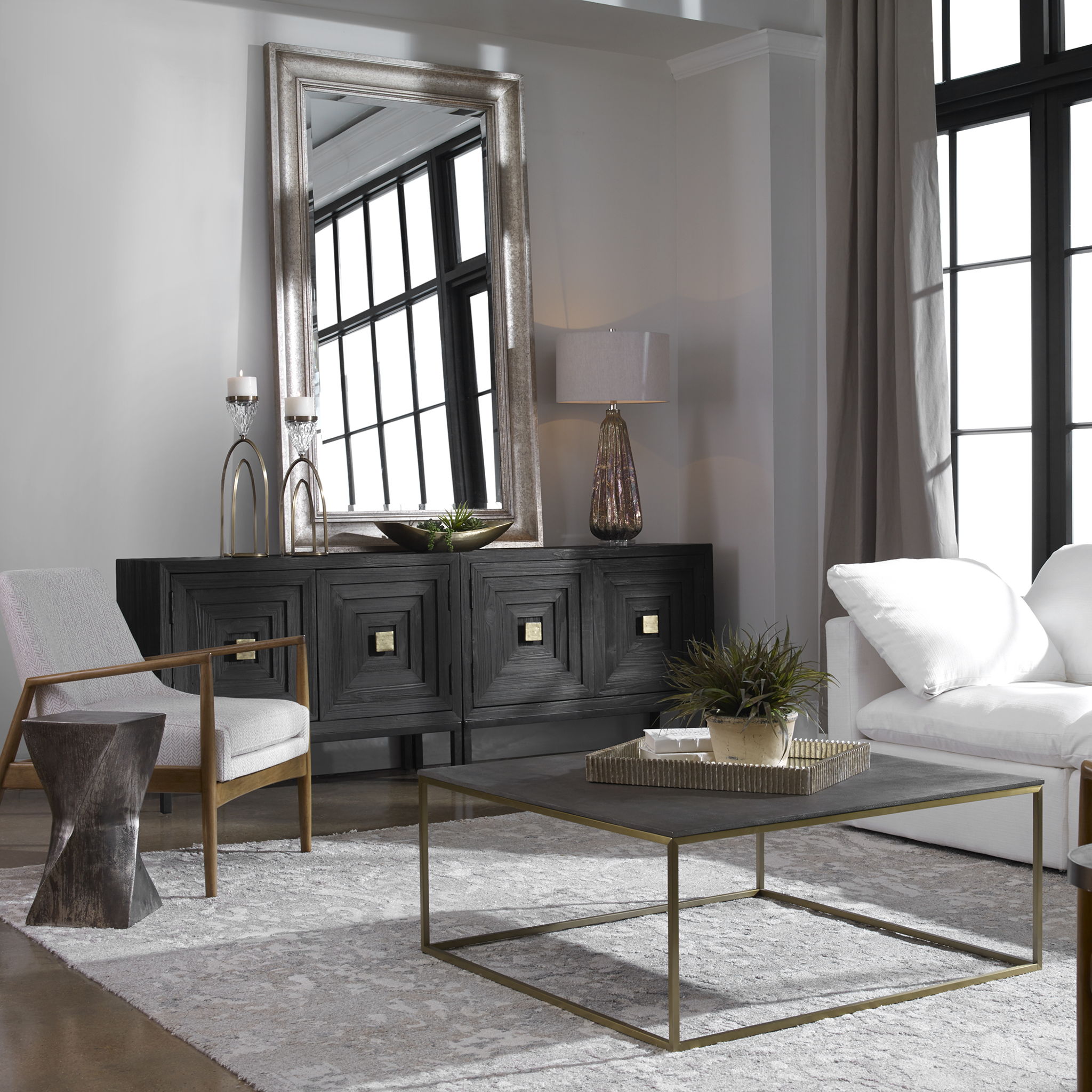 Trebon - Modern Coffee Table - Dark Gray