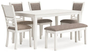 Erinberg - Dining Room Table Set (Set of 6) - Antique White
