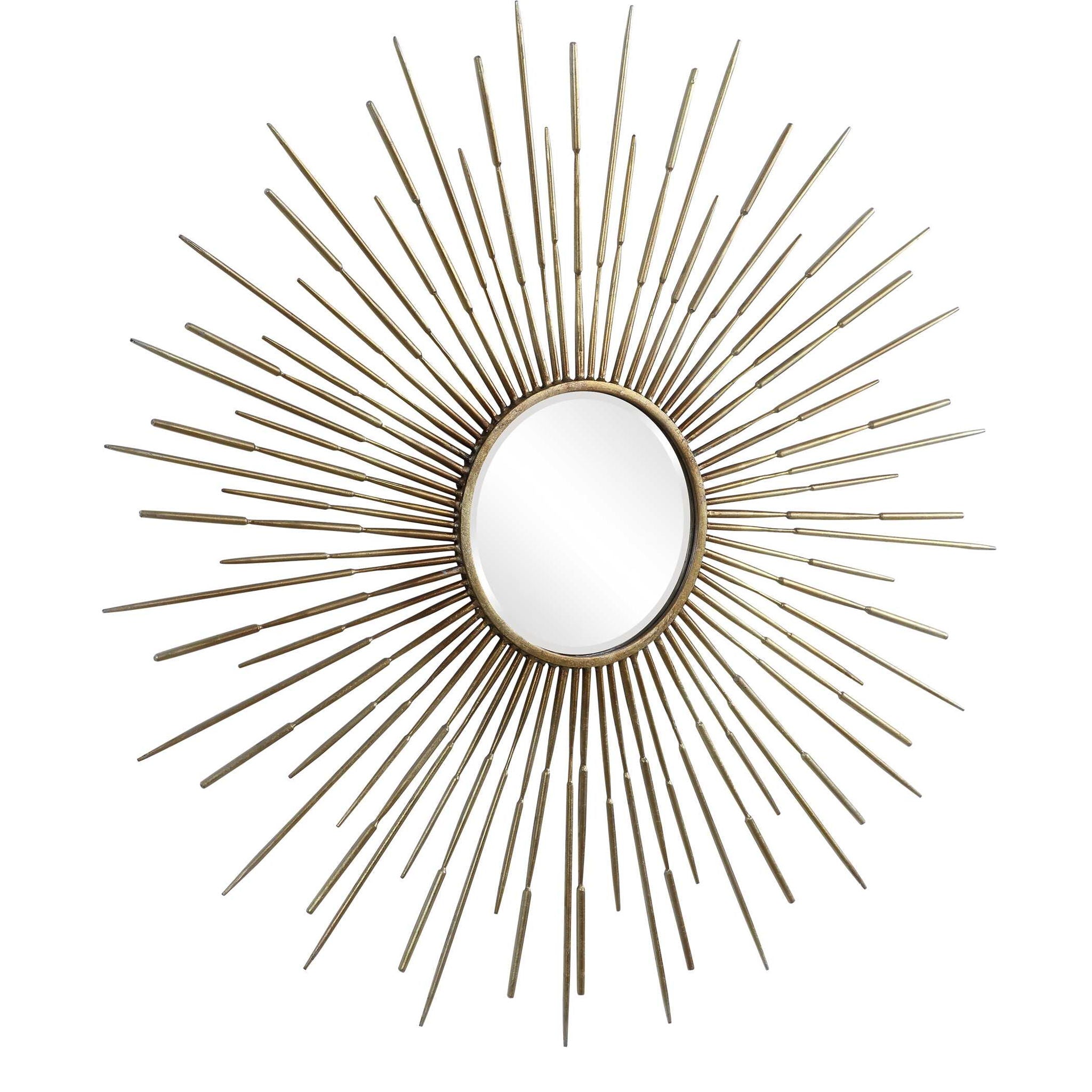 Golden - Rays Starburst Mirror - Gold