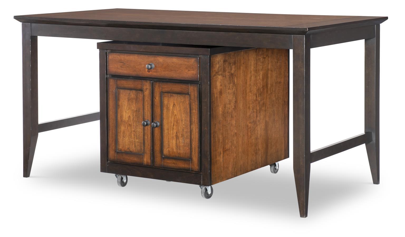 Fenmore - Kitchen Island Complete - Mocha And Distressed Cherry