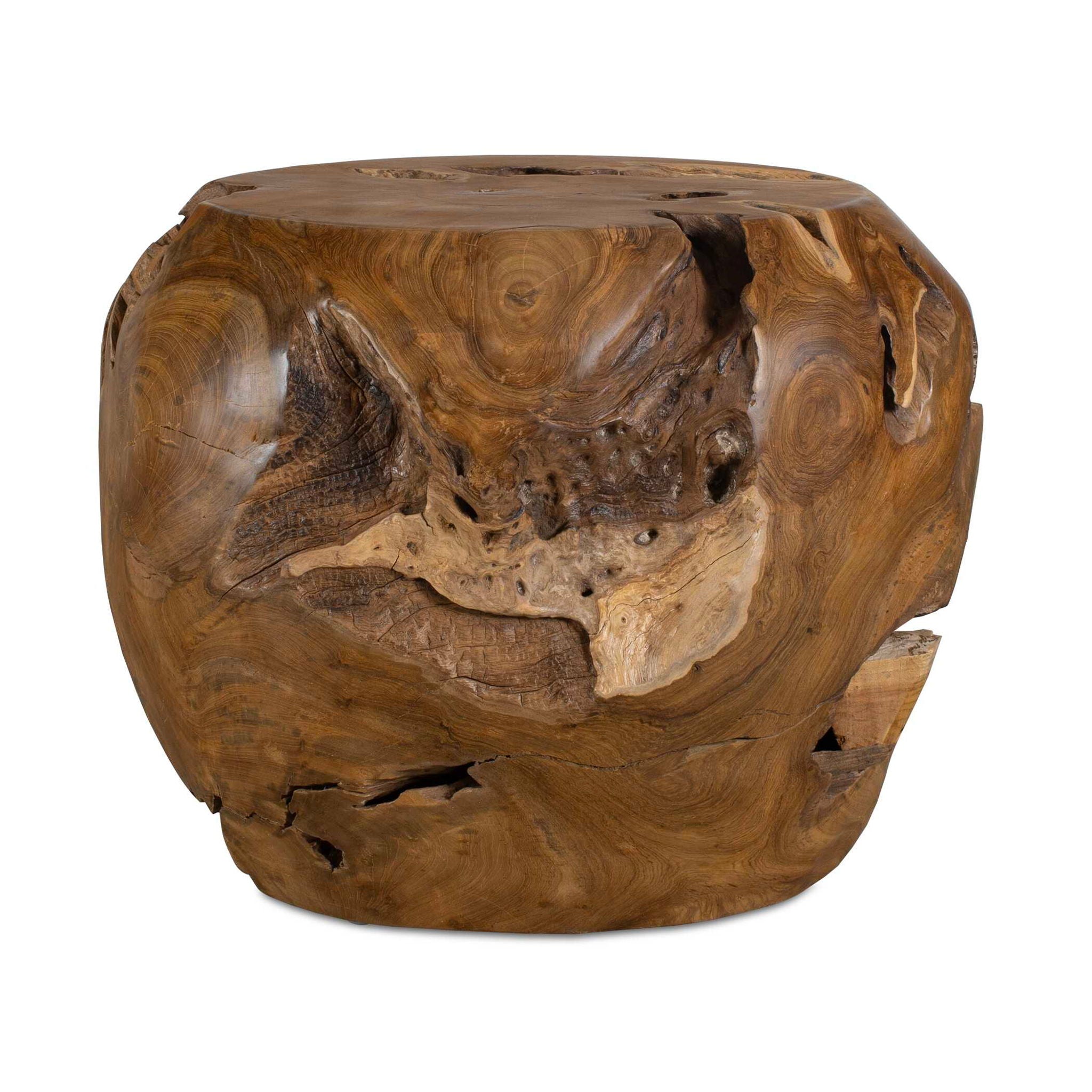 Sola - Outdoor Side Table - Brown / Woodtone