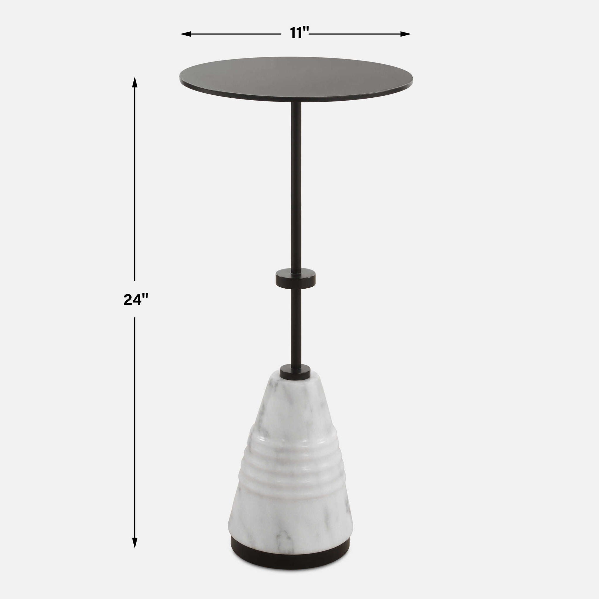 Kincaid - Metal Drink Table - White