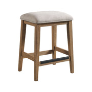 Landmark - Backless Stool - Weathered Oak