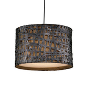 Alita - Drum Pendant - Aged Black