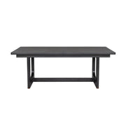 Waterfall - Rectangular Dining Table - Deep Ebony