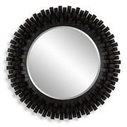 Circle Of Piers - Round Mirror - Black