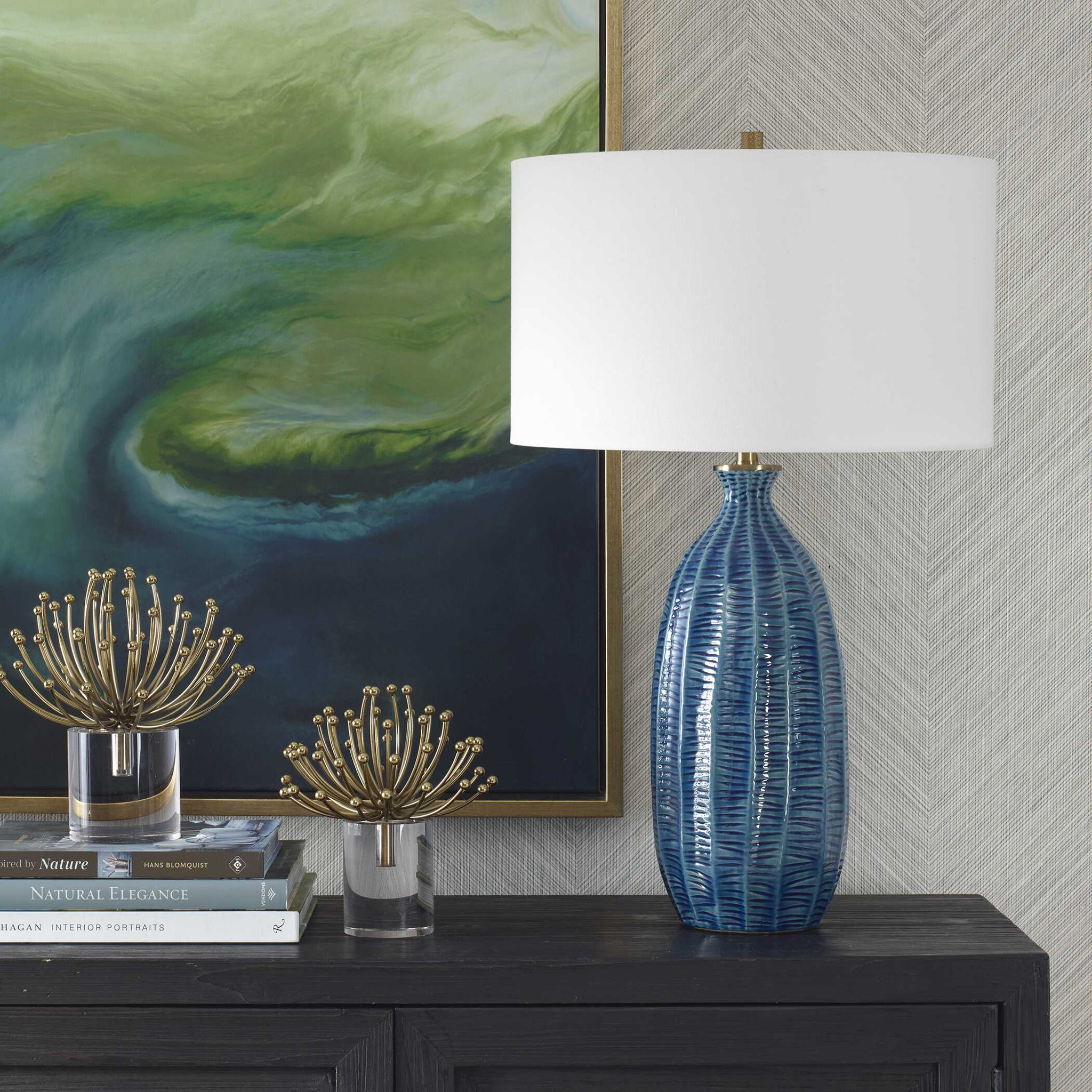 Bixby - Blue Table Lamp