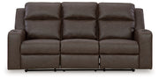 Lavenhorne - Rec Sofa W/Drop Down Table - Granite