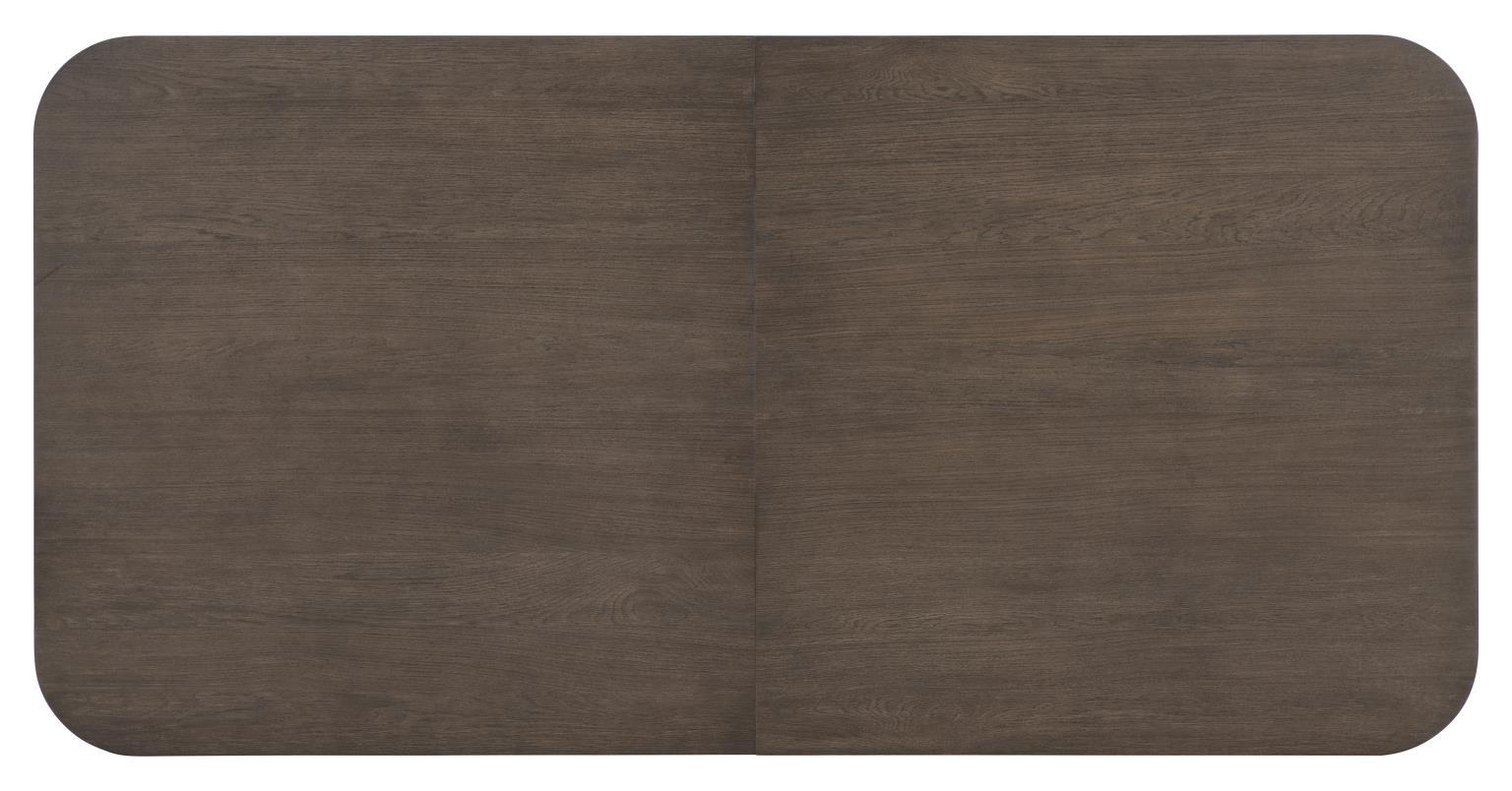 Lancia - Complete Double Pedestal Dining Table - Charred Oak