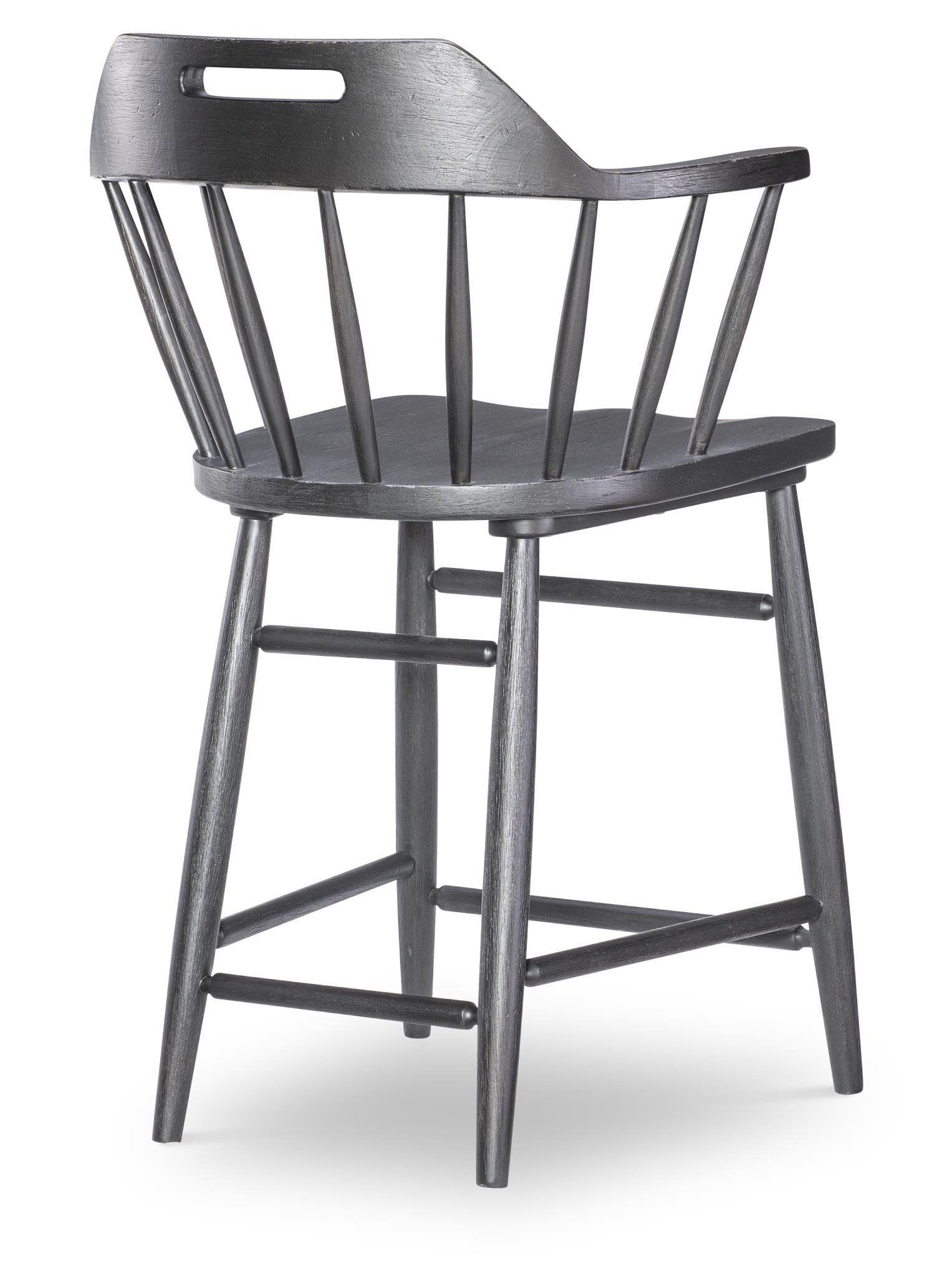 Vintage Market - Counter Height Chair (Set of 2) - Kettle Black