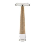 Niari - Travertine Drink Table - Light Brown