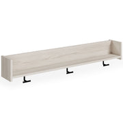 Socalle - Wall Mounted Coat Rack w/Shelf - Light Natural