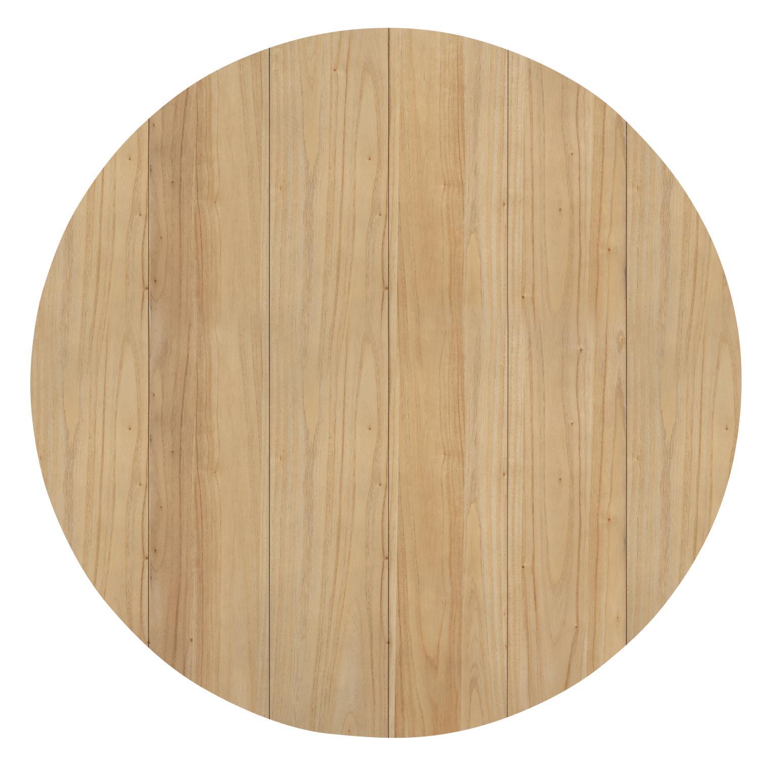 XXX's And OOO's - Complete Round Dining Table - Two Tone