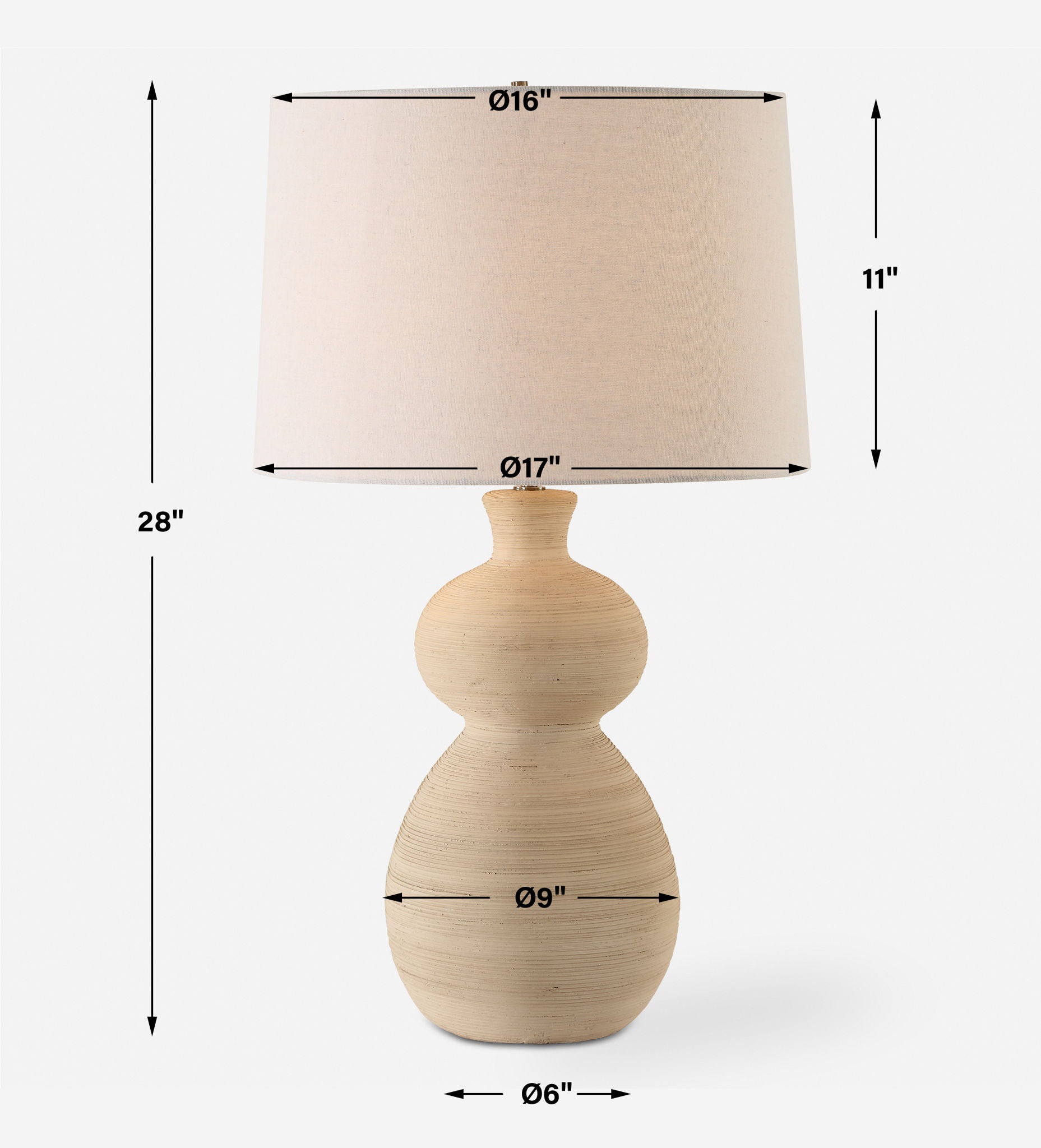 Pueblo - Fired Clay Table Lamp