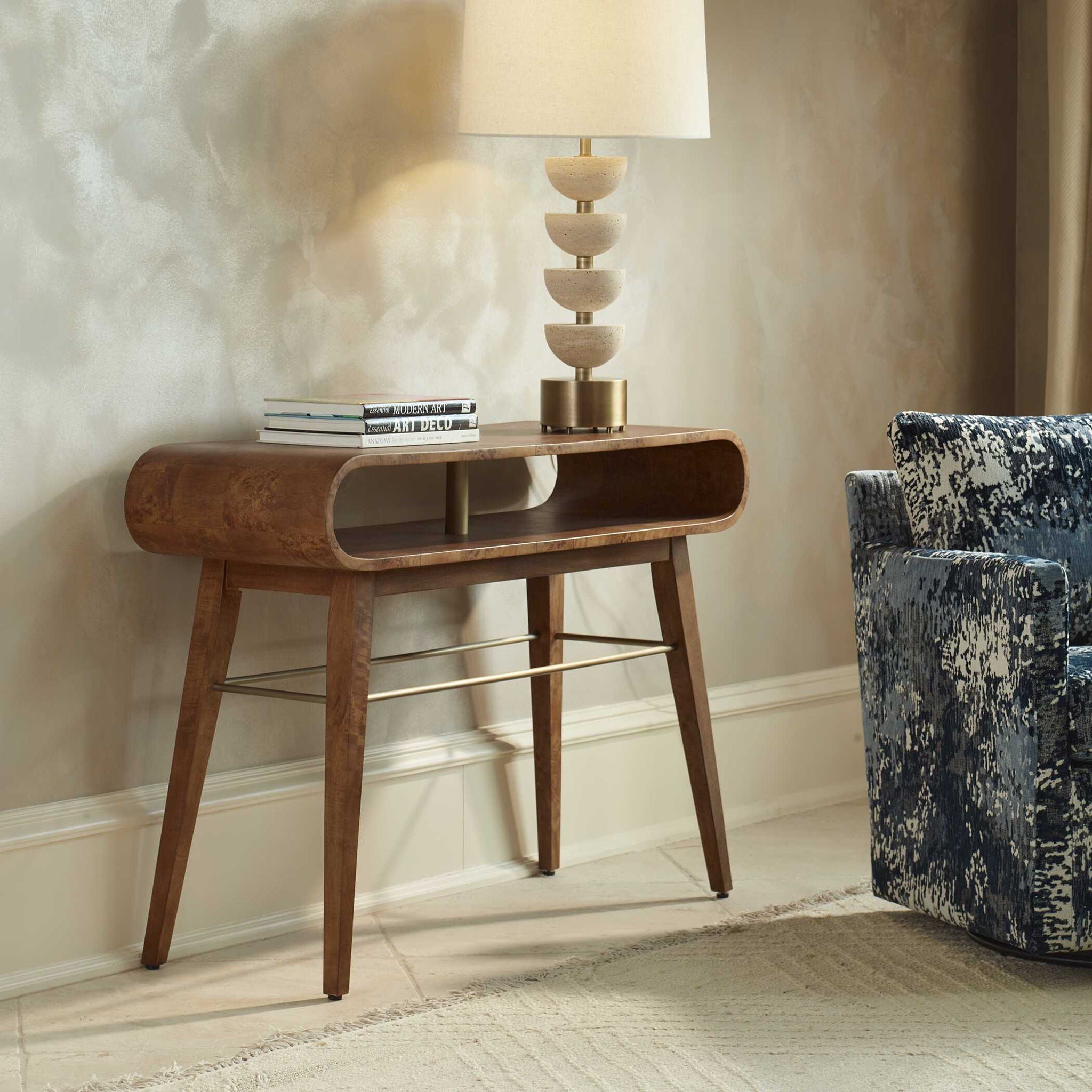 Ledger - Mid-Century Console Table - Woodtone