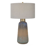 Western Sky - Ceramic Table Lamp - Blue