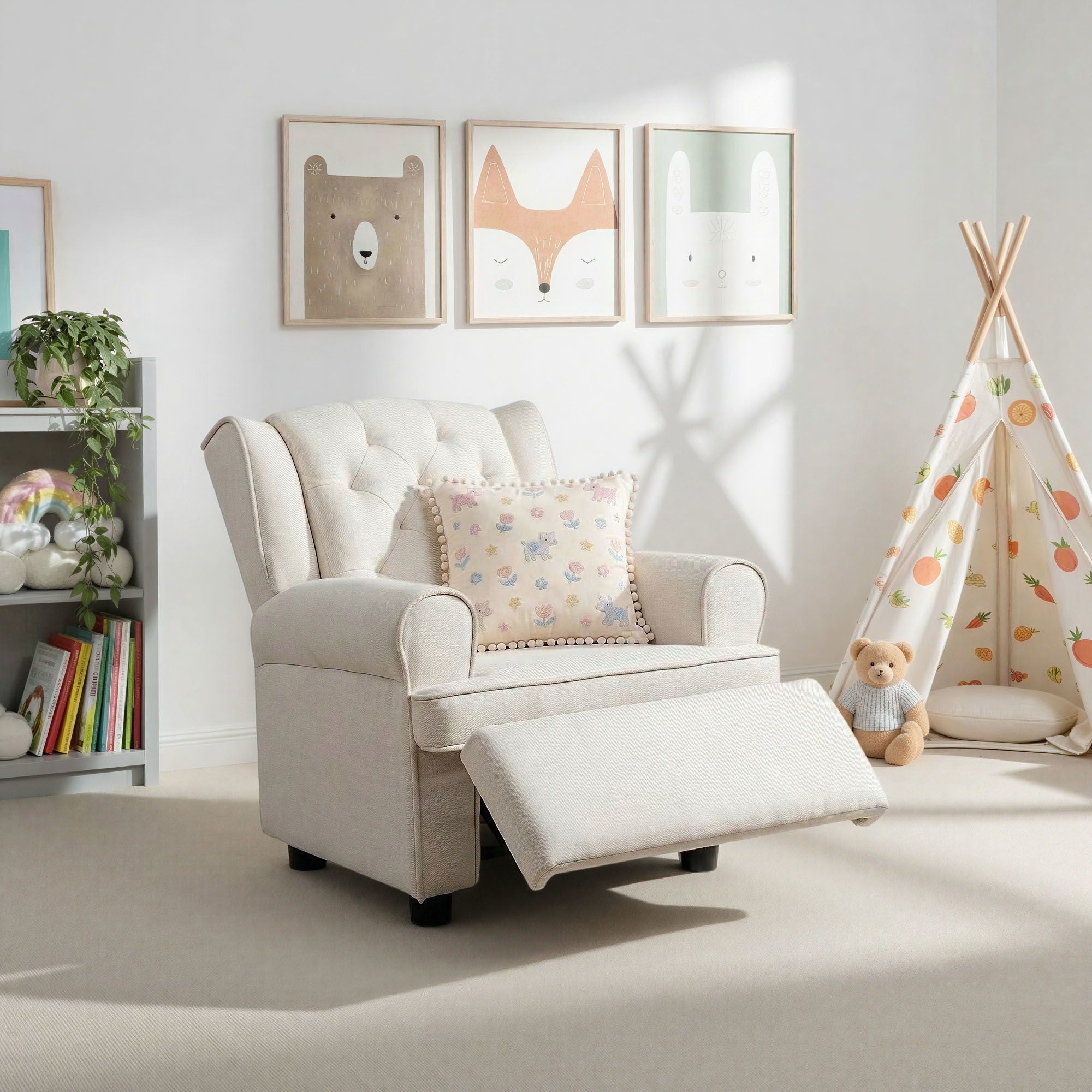 Amelia - Kids Push Back Chair - Natural