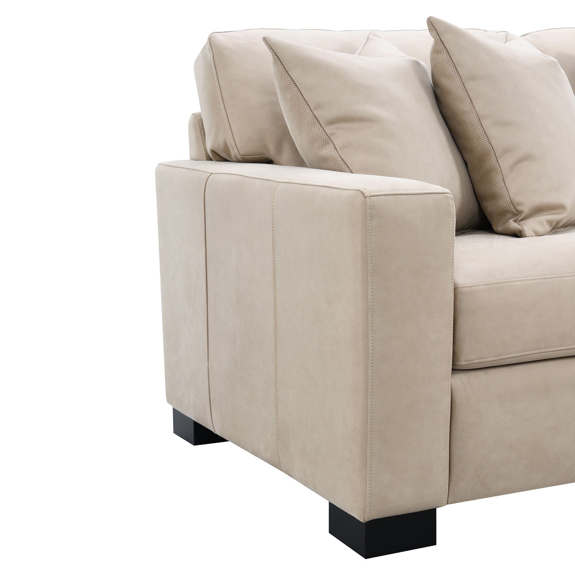 Dexter - Sofa With 4 Pillows - Taupe