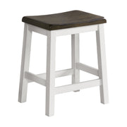 Kona - Backless Stool - Gray / White