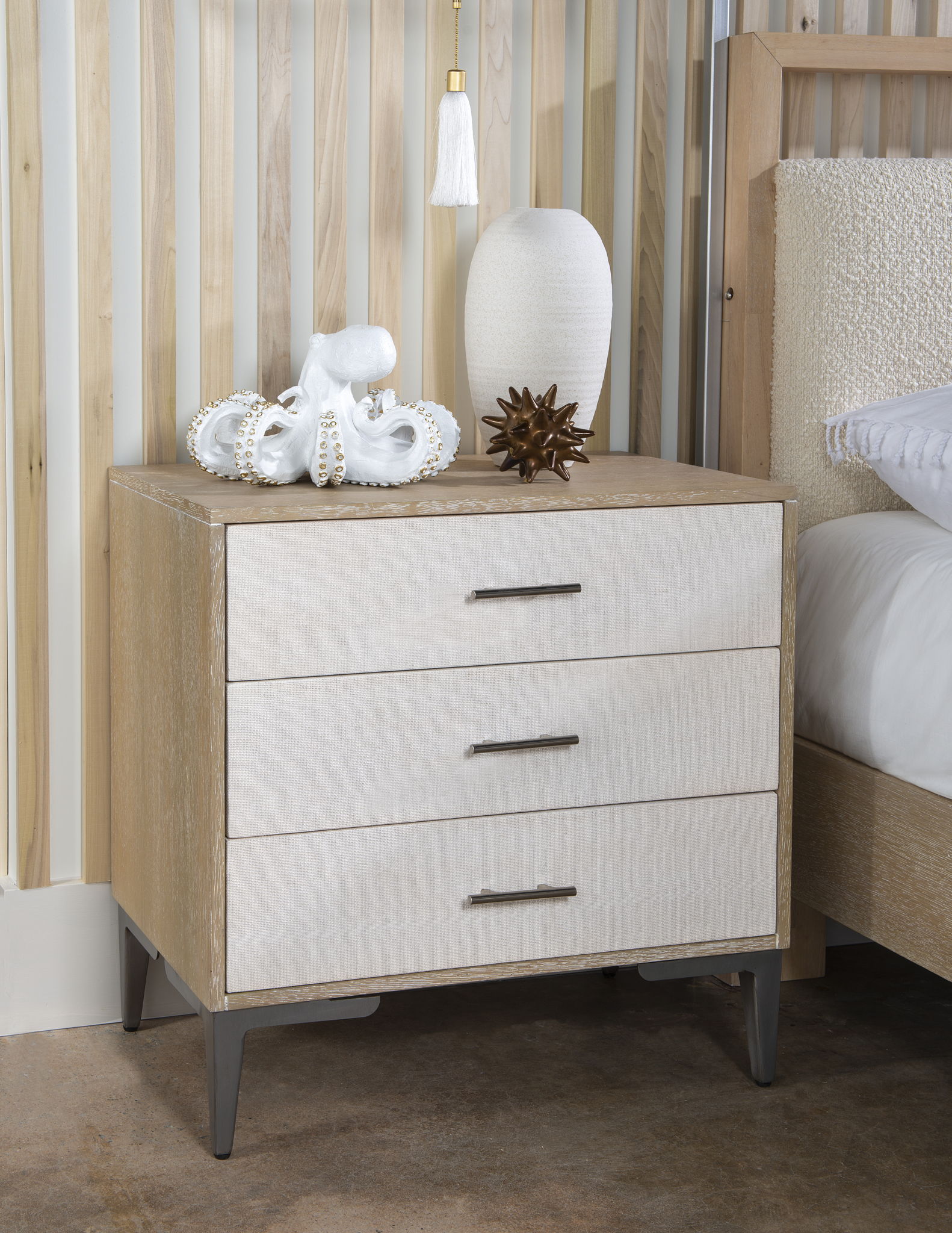 Biscayne - Nightstand - Beige