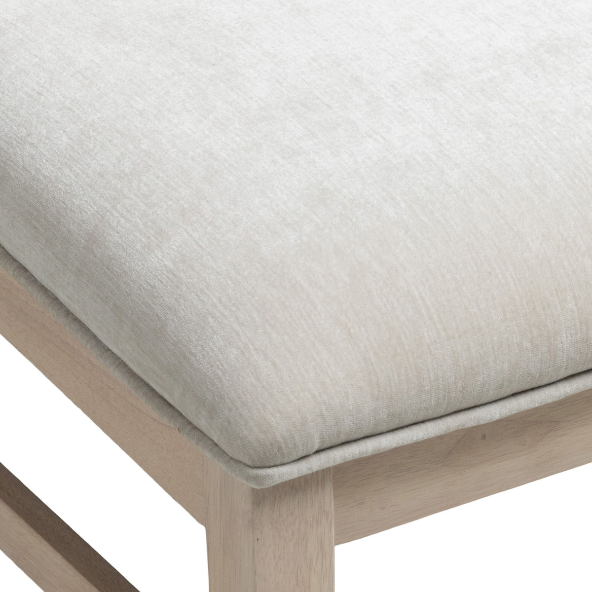West End - Parson Chair With Ivory Upholstery