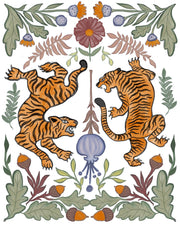 Tiger Duo By Elizabeth Medley - Orange
