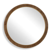 Cleveland - Round Burl Wood Mirror - Woodtone