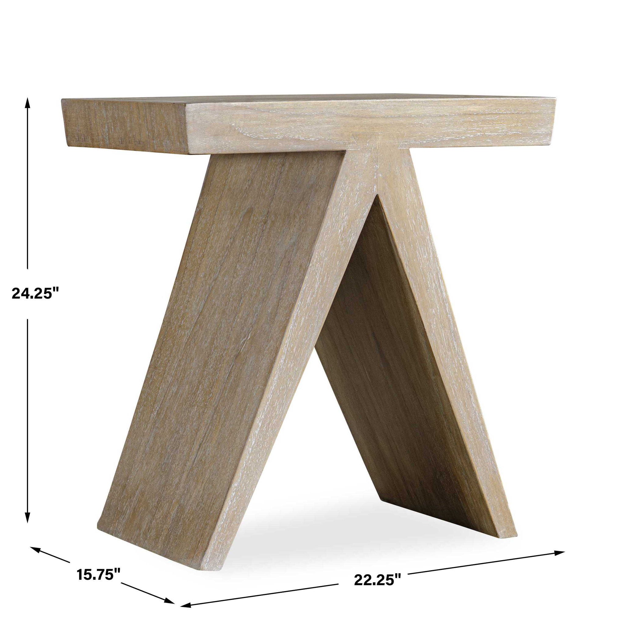 Pruitt - Modern Accent Table - Woodtone