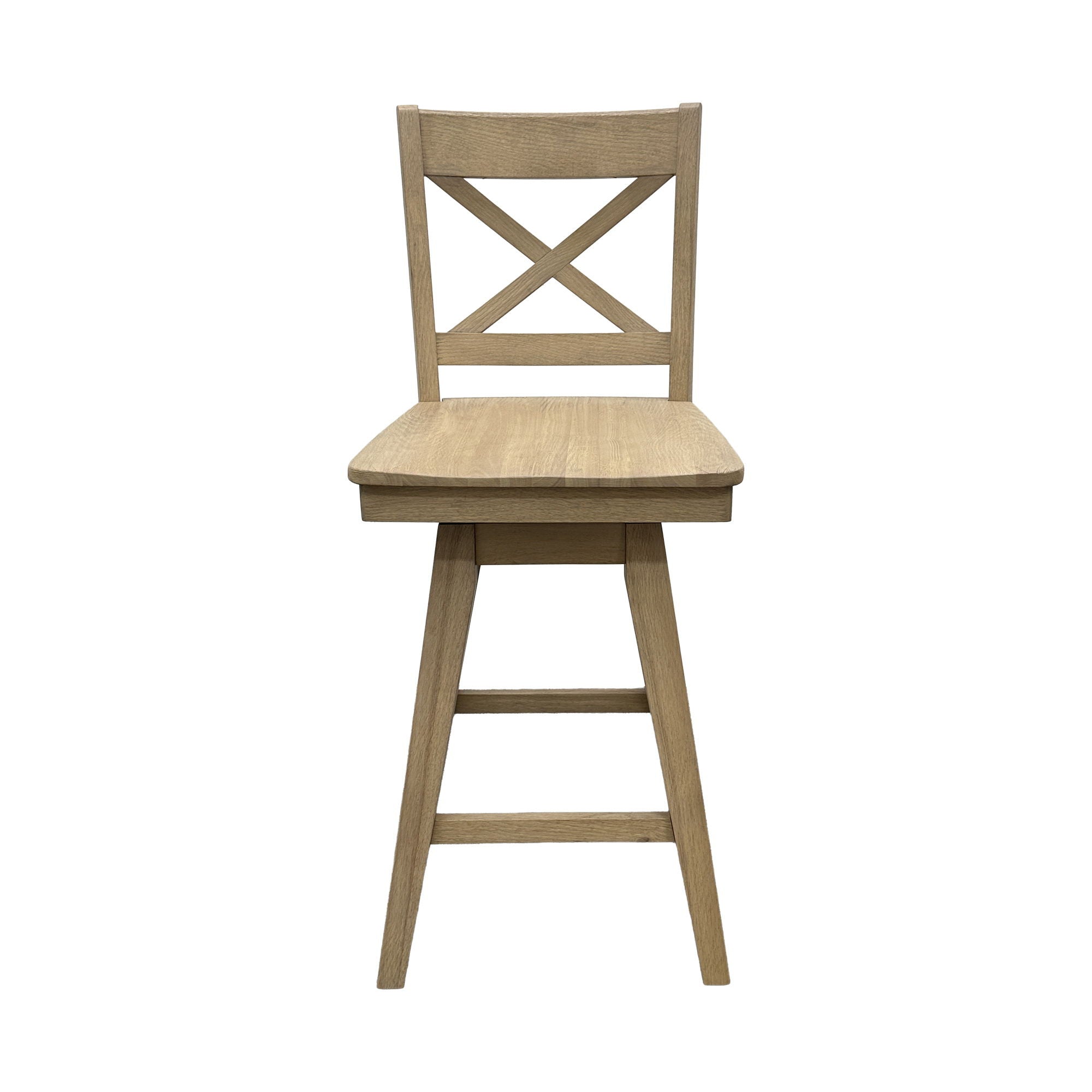 Wooden Barstool With X Back