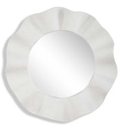 Wave Length - Round Mirror - White