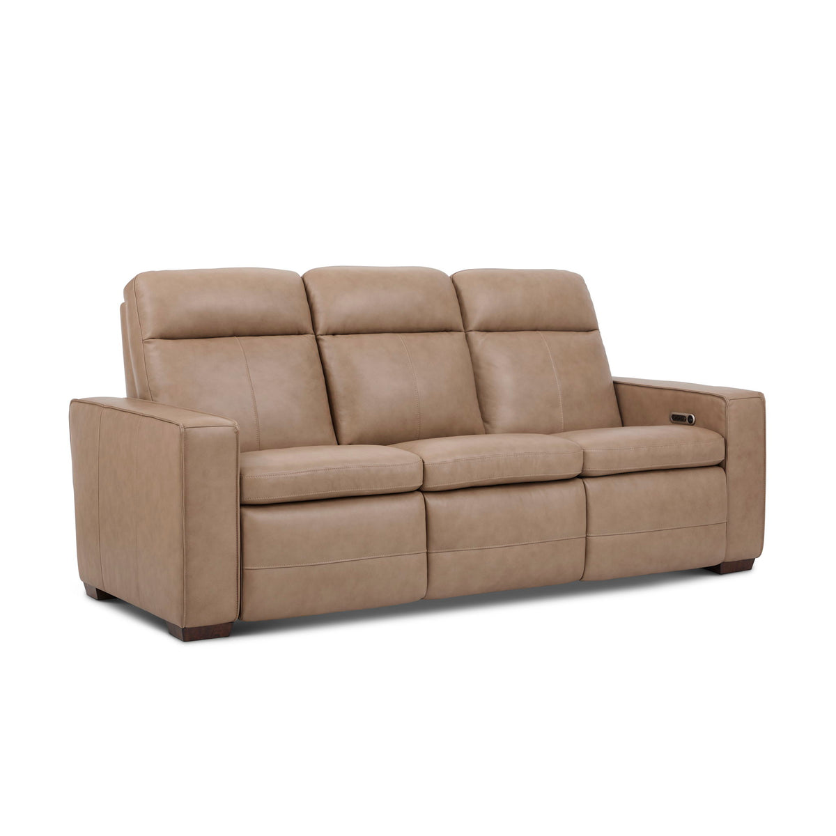 Dutch - Power Reclining Sofa With Console, Power Headrest, & Lumbar