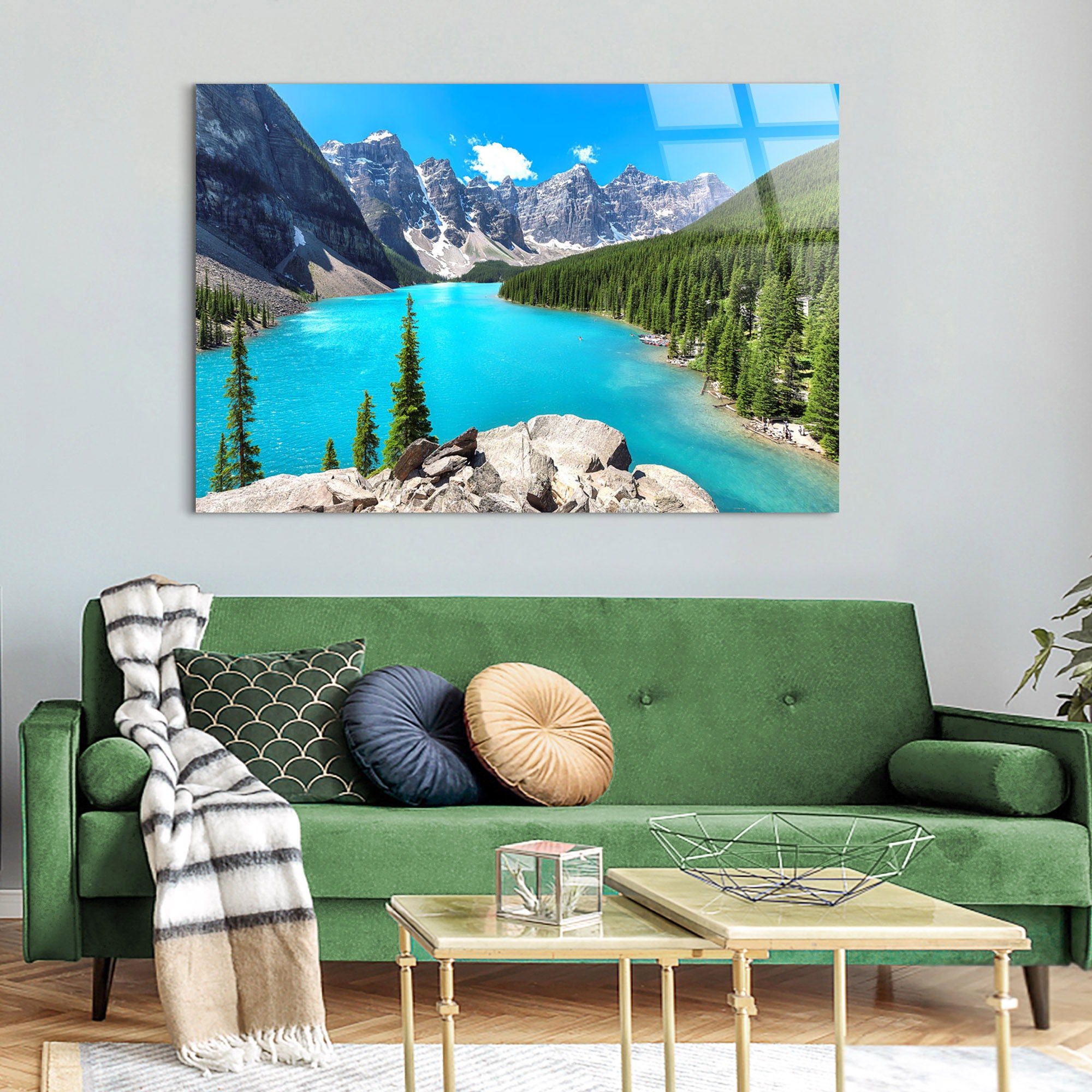 Moraine Vista Tempered Glass - Blue / Green