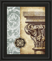Fomanesque I By Michael Marcon - Framed Print Wall Art - Beige