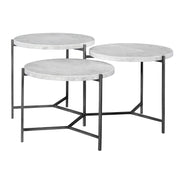 Contarini - Tiered Coffee Table - White