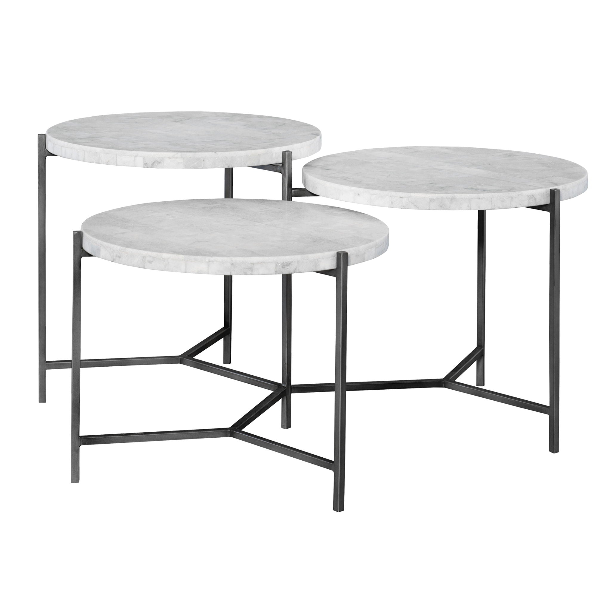 Contarini - Tiered Coffee Table - White