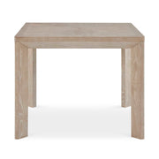 Noval - Square Dining Game Table - White / Woodtone
