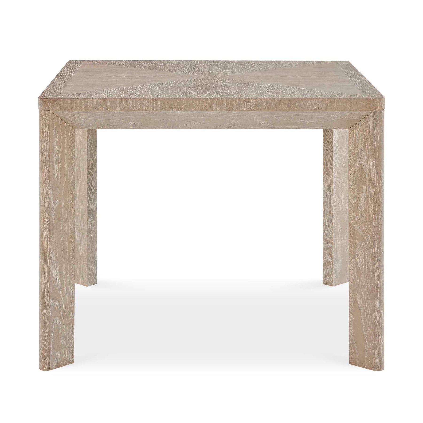 Noval - Square Dining Game Table - White / Woodtone
