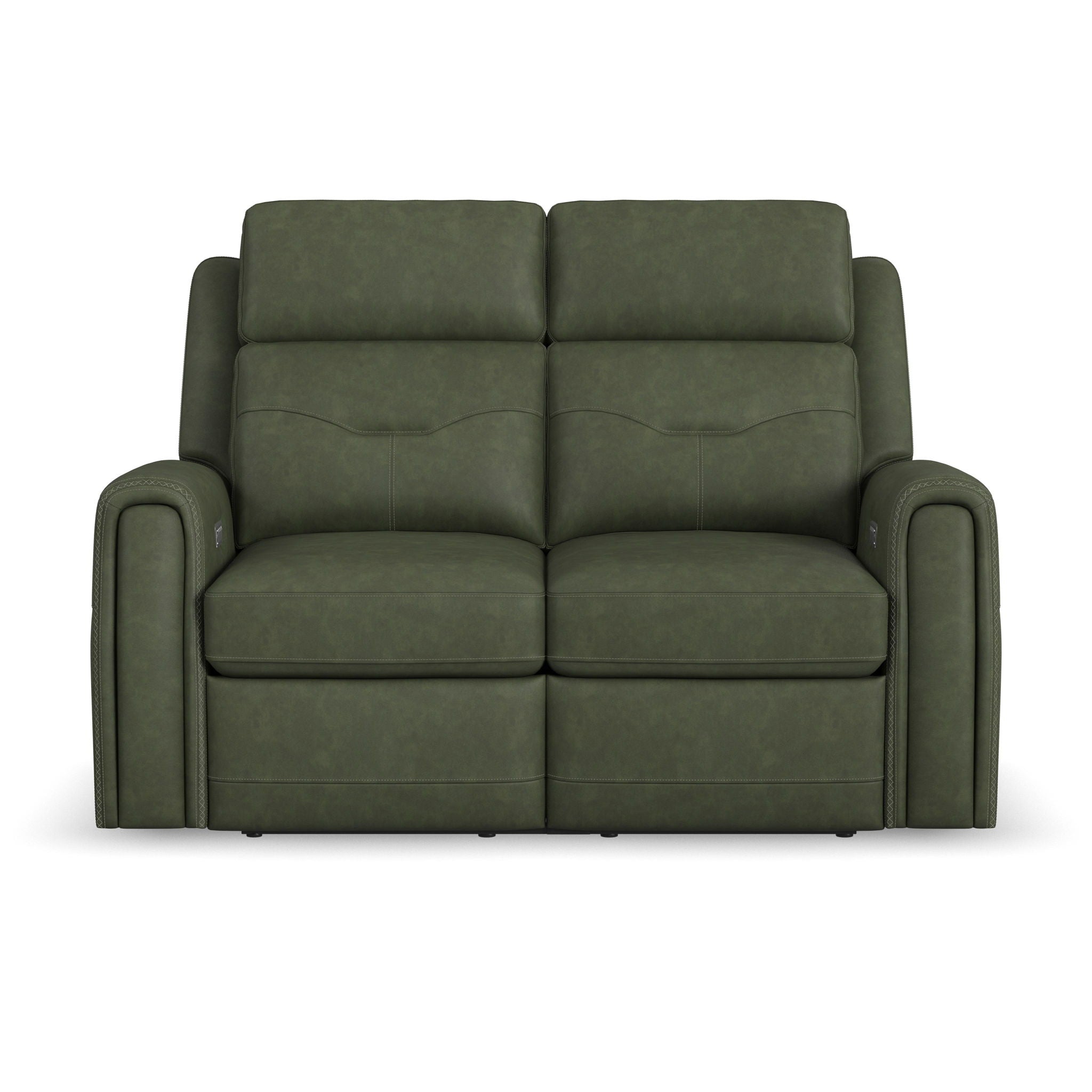 Felix - Power Reclining Loveseat With Console, Power Headrest, Lumbar, Heat & Massage