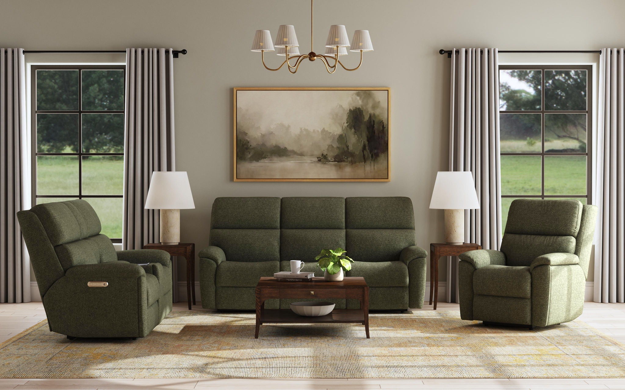 Porter - Power Reclining Sofa With Console, Power Headrest, & Lumbar